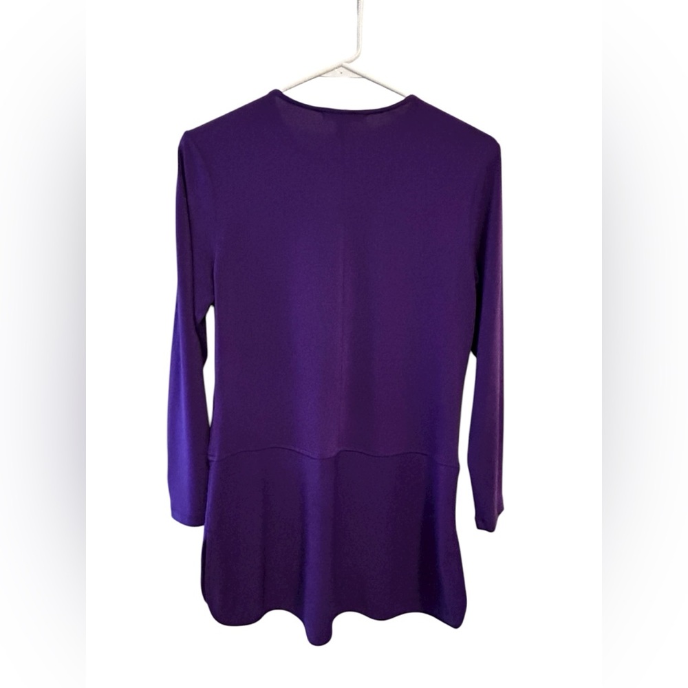 Ralph Lauren Women's Jersey Keyhole Top size small purple - Picture 3 of 7